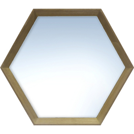 Spiegel »Hexagon«, eichefarben, MDF, Breite: 34 cm