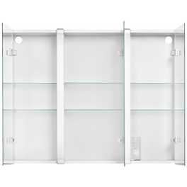 Spiegelschrank, 3-türig, BxH: 80 x 65 cm, beleuchtet