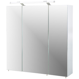 Spiegelschrank »Dorina«, BxHxT: 70 x x 16 cm, 3-türig, weiß