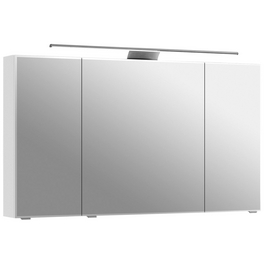 Spiegelschrank »Sprint Serie 6005«, BxHxT: 120 x 70,3 x 17 cm, 3-türig, weiß hochglanz