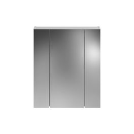 Spiegelschrank, weiß, Holzwerkstoff, BxHxT: 60 x 70 x 18 cm