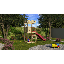 Spielturm, BxHxT: 107 x 259,5 x 107 cm, natur