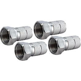 Stecker, F-Stecker Durchmesser 8,2mm, 4 Stück