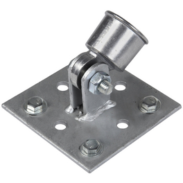 Strebenplatte, BxHxT: 10 x 5 x 10 cm, für Bodenbefestigung Strebenplatte, BxHxT: 10 x 5 x 10 cm, für Bodenbefestigung