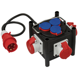 Stromverteiler »BSV 3 LS E/16 2 IP44«, 6-fach, Kabellänge: 1 m, IP44