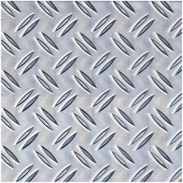 Strukturblech, BxL: 250 x 500 mm, Aluminium, silberfarben