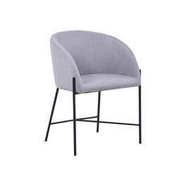 Stuhl, Höhe: 77 cm, hellgrau/schwarz