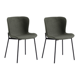 Stuhl, Höhe: 79 cm, khakifarben/schwarz, 2 stk