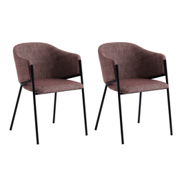 Stuhl, Höhe: 79 cm, rot/schwarz, 2 stk