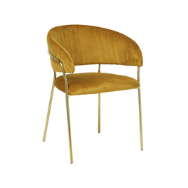 Stuhl, Höhe: 80 cm, gelb/goldfarben