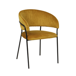 Stuhl, Höhe: 80 cm, gelb/schwarz