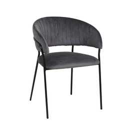 Stuhl, Höhe: 80 cm, grau/schwarz