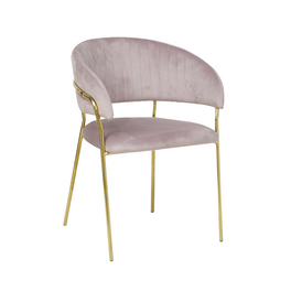 Stuhl, Höhe: 80 cm, rose/goldfarben