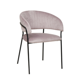 Stuhl, Höhe: 80 cm, rose/schwarz