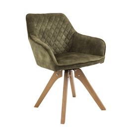 Stuhl, Höhe: 85 cm, grün/natur
