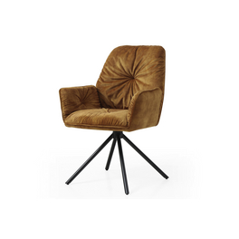Stuhl, Höhe: 90 cm, goldfarben/schwarz