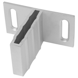 T-Beschlagset, Aluminium, 6 Halter, silberfarben T-Beschlagset, Aluminium, 6 Halter, silberfarben
