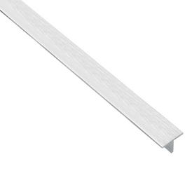 T-Profil Alu edelstahl hell 1000 x 15 x 15 x 1,5 mm