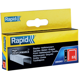 Tackerklammern, 6 mm, Heftklammer Typ 53, 2500 St., in Schachtelverpackung Tackerklammern, 6 mm, Heftklammer Typ 53, 2500 St., in Schachtelverpackung