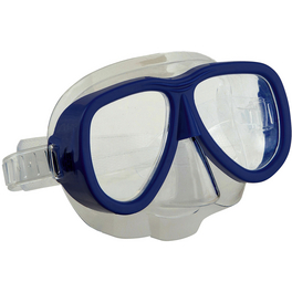 Tauchermaske, blau, kunststoff/gummi
