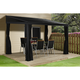Terrassenüberdachung, Breite: 483,5 cm, Dach: Stahl, anthrazit Terrassenüberdachung, Breite: 483,5 cm, Dach: Stahl, anthrazit