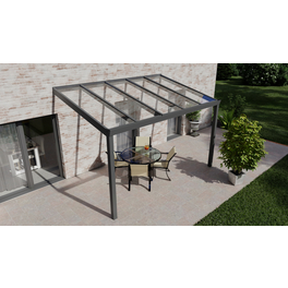 Terrassenüberdachung »Easy Edition«, Breite: 400 cm, Dach: Glas, anthrazitgrau