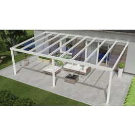 Terrassenüberdachung »Expert«, BxT: 300 x 500 cm, weiß / RAL9016