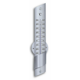 Thermometer, Breite: 5,6 cm, Aluminium