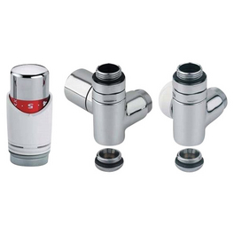 Thermostat-Set, BxHxL: 82 x 172 x 70 mm, weiß