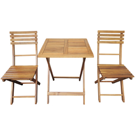 Tisch, BxHxT: 100 x 75 x 80 cm, Tischplatte: Akazienholz