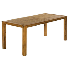 Tisch, mit Akazienholz-Tischplatte, BxHxT: 185 x 75 x 90 cm