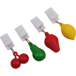 Tischtuchclips, rot/grün/gelb, Kunststoff Tischtuchclips, rot/grün/gelb, Kunststoff