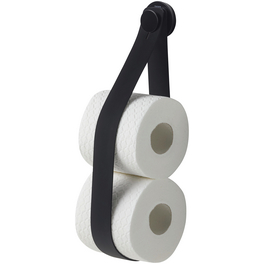 Toilettenpapierhalter »Urban«, Edelstahl/Zamak/Silikon, schwarz