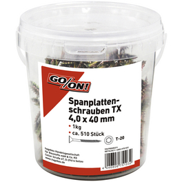 Torx-Spanplattenschraube, ØxL: 4 x 40 mm, Stahl Torx-Spanplattenschraube, ØxL: 4 x 40 mm, Stahl