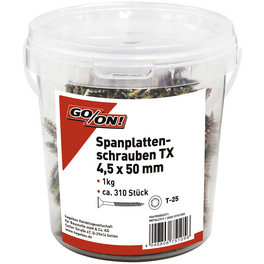 Torx-Spanplattenschraube, ØxL: 4,5 x 50 mm, Stahl Torx-Spanplattenschraube, ØxL: 4,5 x 50 mm, Stahl