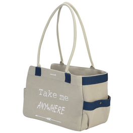 Tragetasche »Flore«, beige, Canvas