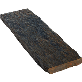 Trittplatte, LxBxH: 100 x 50 x 3-6 cm, Schiefer, rost-schwarz Trittplatte, LxBxH: 100 x 50 x 3-6 cm, Schiefer, rost-schwarz