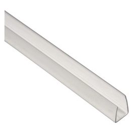 U-Profil, BxL: 16 x 980 mm, Polycarbonat (PC), klar