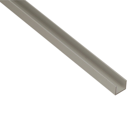 U-Profil, LxBxH: 1000 x 15 x 19 x 1,5 mm, silberfarben
