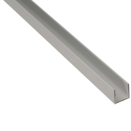 U-Profil, LxBxH: 2000 x 20 x 18 x 1,3 mm, silberfarben