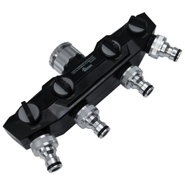 Verteiler, Kunststoff, silberfarben/schwarz Verteiler, Kunststoff, silberfarben/schwarz