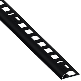 Viertelkreisprofil, BxHxL: 19,5 x 8 x 2500 mm, schwarz