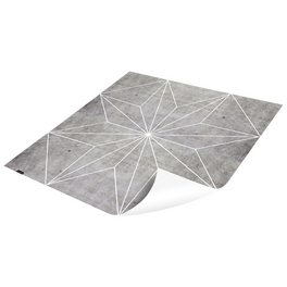 Vinyl Teppich »Concrete«, BxL:68 cm x 68 cm, grau|weiß