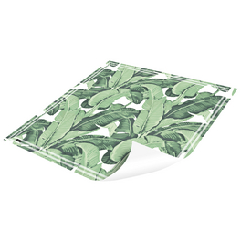 Vinyl Teppich »Mogli«, BxL:68 cm x 68 cm, grün|weiß
