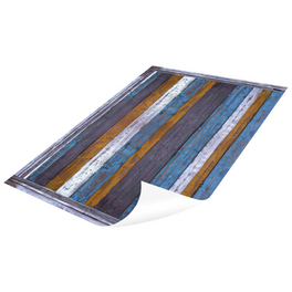 Vinyl Teppich »Morice«, BxL:65 cm x 85 cm, blau|weiß|orange