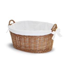 Wäschekorb, 35 l, Weide, natur