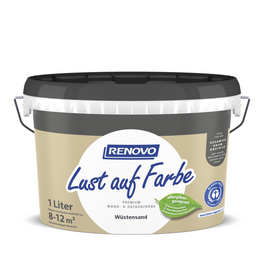Wand- und Deckenfarbe matt »Lust auf Farbe«, wüstensand Wand- und Deckenfarbe matt »Lust auf Farbe«, wüstensand
