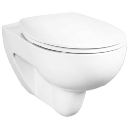 Wand-WC-Komplettset »Renova«, Tiefspüler, weiß, spülrandlos