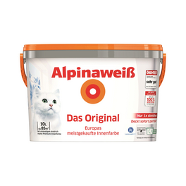 Wandfarbe »Alpinaweiß«, 10 l, weiß