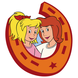 Wandtattoo »Bibi + Tina«, BxH: 40 x 44 cm